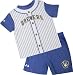 Milwaukee Brewers Infant Pinstripe Short Set