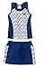 Street Tennis Club Girls Dress Set with Sleeveless Racerback Top and Tennis Skirt with Undershorts (Age 4-5), X-Small