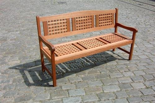 Hochwertige Gartenbank Lima 3-sitzer aus Eukalyptusholz Reviews
