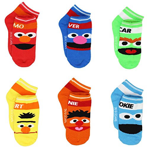 Sesame Street Boys 6 pack Socks (Toddler)