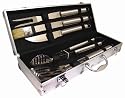 DELUXE Stainless Steel BBQ Cooking TOOL UTENSIL SET - Complete With Luxury Presentation Case.