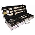 DELUXE Stainless Steel BBQ Cooking TOOL UTENSIL SET - Complete With Luxury Presentation Case.