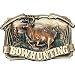 Belt Buckles BF146 Bow Hunting Belt Buckle with Pewter and Enamel Construction