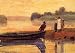 Art, Oil painting reproduction size 24x36 Inch, painting name: Sunset Beaching the Boat, By Homer Winslow