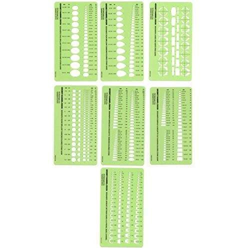Gemstone Triangle Square Shapes Symbols Drawing Drafting Template Stencil  Jewellery Jewelry Art Craft Design