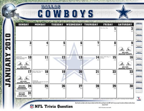 2011 Dallas Cowboys - Blotter Calendar