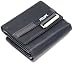 Genuine Reebok Black Nylon / Vinyl Leather Like Bifold Wallet With Coin Pouch And Flip Up Id / Credit Card Holders