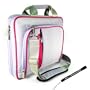 Kroo Purple and Pink Pin Carrying Case Optional Shoulder Strap For Acer Aspire One AOD250 (D250- 1165 1116 1151 1326 1924 1185 1610 1706 1580 D250 1326) 8.9 inch 10.1 inch Netbook Now with More Space, More Durable, Looks CooL + Includes a 4-inch Determination Hand Strap