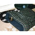 Snuggle Bag Dog Bed, Terrier Tunnel - Small Black Watch Tartan