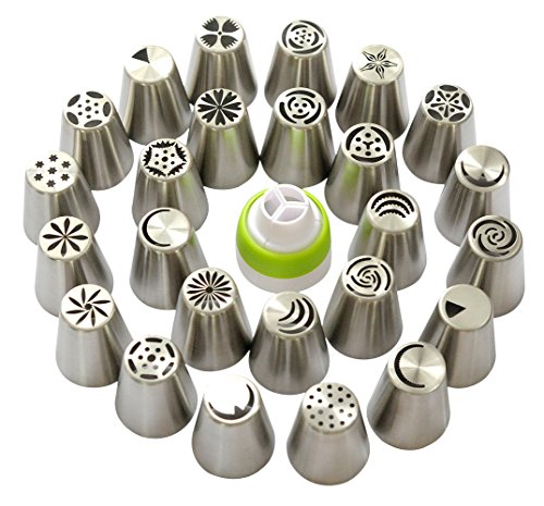Palotop russian piping tips 46 pcs/set-25 russian tips+…