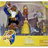 Disney Beauty (Belle) and the Beast Poseable Figurine Figure Set