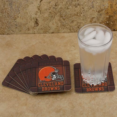 Cleveland Browns 8-Pack Absorbent PaperKraft Coasters