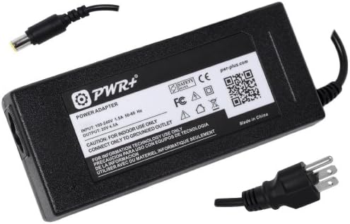 Pwr+ 14 Ft AC Adapter Laptop Charger for Lenovo Thinkpad L430 T420 T520 T430u S230u Twist Ultrabook; Thinkpad Edge E430 E430c E530 E535 Power Supply Cord