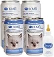 KMR&reg; Liquid Milk Replacer for Kittens & Cats, 8/11oz Cans, 4-Pack w/Nurser & Gel