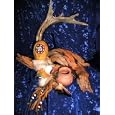 NATIVE AMERICAN INDIAN MEDICINE PRAYER SPIRIT RATTLE / Blessing Prayer Ceremony and Healing Spirit Medicine, A One of a Kind Handmade Native American Ethnic Ceremonial Beadwork Accented Art Decor Piece