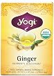 Yogi Ginger, Herbal Tea Supplement, 16-Count Tea Bags (Pack of 6)