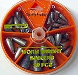 HT 29 pc. Bass Worm Weight Sinkers - 5 Sizes