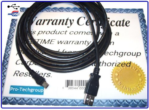 Pro-Techgroup 3 ft Premium USB2.0 A to Mini B 5-pin shielded black High Speed Cable for digital camera camcorder, cell phone, smartphone, PDA's, portable digital devices