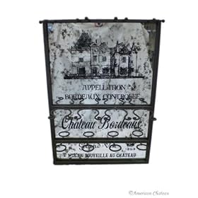 French Wine and Glass Rack by American Chateau