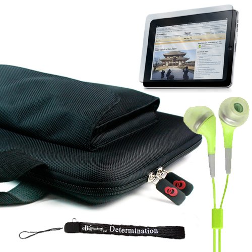 Classy Slim Hard Nylon Carrying Cube Cover Case with Pocket for Apple iPad WiFi / 3G 16GB 32GB 64GB + Includes a 4 inch eBigValue (TM) Determination Hand Strap + Anti Glare screen protector for iPad Tablet ( All Models ) + Fashion Earbud Headset Headphones 3.5mm In Ear Stereo ( Green ) 51JjXTKbFkL Classy Slim Hard Nylon Carrying Cube Cover Case with Pocket for Apple iPad WiFi / 3G 16GB 32GB 64GB + Includes a 4 inch eBigValue (TM) Determination Hand Strap + Anti Glare screen protector for iPad Tablet ( All Models ) + Fashion Earbud Headset Headphones 3.5mm In Ear Stereo ( Green )