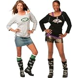 Touch by Alyssa Milano New York Jets Women's 3/4 Sleeve Team Organic Top Extra Large