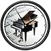 PIANO ~Wall Clock~ baby grand player music teacher gift