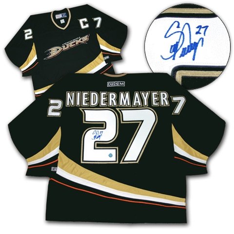 Scott Niedermayer Anaheim Ducks Autographed/Hand Signed 2007-Cup Jersey