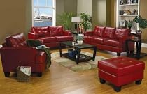 Big Sale Red Finish Samuel Collection Set by Coaster Furniture