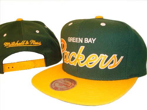 Green Bay Packers Mitchell & Ness Adjustable Snap Back Baseball Cap Hat