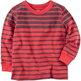 Carter's(カーターズ) ロングスリーブ ストライプ ティ レッド トップス長袖Tシャツ 18ヶ月【並行輸入】