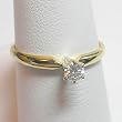 14K Yellow Gold Diamond Engagement/Promise Ring