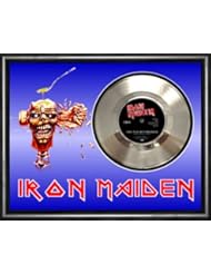 Home: Iron Maiden Can I Play With Madness Framed Silver Disc Display - Classic Rock Discs