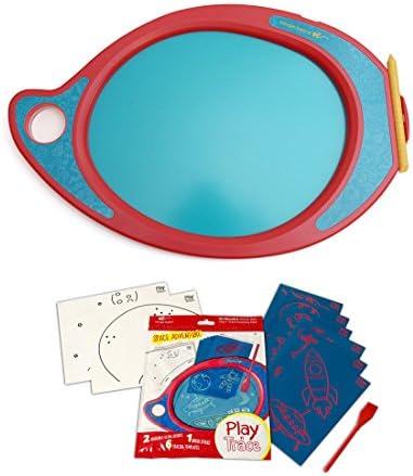 Boogie Board Play &amp; Trace LCD eWriter (Red) with Play N' Trace Paperless Space Adventure Doodle Pad Activity Pack