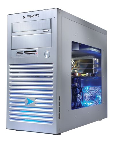 Velocity Micro Edge Mx215 Desktop PC 2.33 GHz Intel Core 2 Quad Q8200 Processor, 4 GB RAM,750 GB Hard Drive, ATI 4850 Graphics, Vista Premium Silver