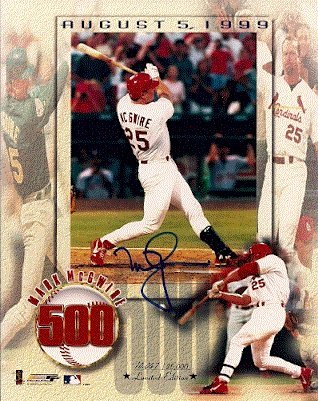 Autographed/Hand Signed Mark Mcgwire St. Louis Cardinals 8x10 Photo