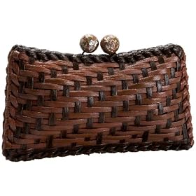 Serpui Marie Small Rattan Box Clutch