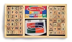 Melissa & Doug Deluxe Alphabet Stamp Set