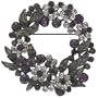 Vintage Wreath Birthstones Jewelry Brooch Gifts