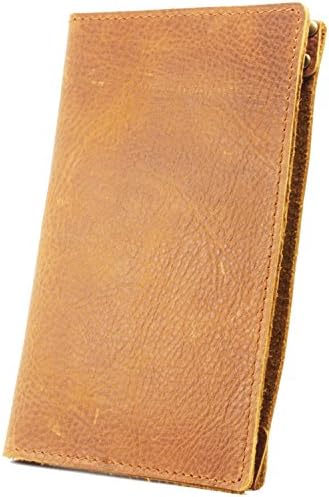 iPhone6s,6 Plus Case,TUZEER Wallet Case 100% Handcrafted Genuine Natural Leather Case for iPhone 6 Plus 5.5 inch with Cash and Credit Card ID Holders-Minimalism Design-ReddishBrown