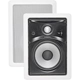 NXG 120 Watt 6.5 In-wall Speaker System with Pivoting Dome Tweeter/pair