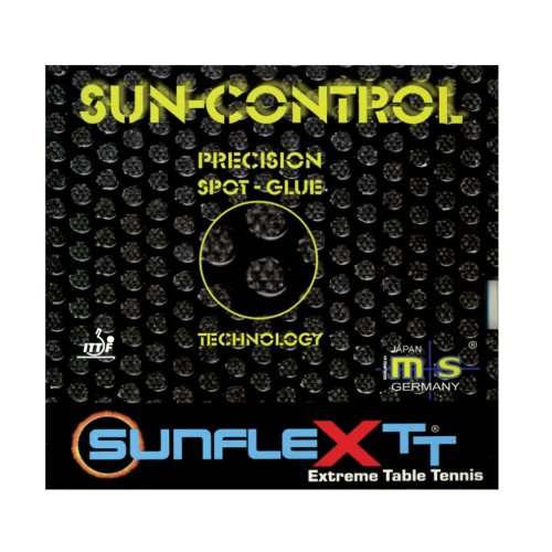 sunflex sport Tischtennis Wettkampfbelag SUN Control, 2,0 mm, schwarz