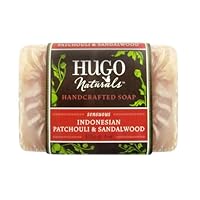 Hugo Naturals Bar Soap, Indonesian Patchouli and Sandalwood, 4 Ounce