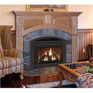 Wellington A Flush Fireplace Mantel in Light Natural