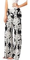 Popana Damask Palazzo Pants - Made In USA