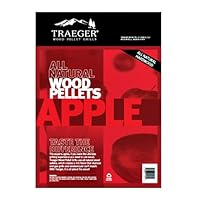 Traeger PEL313 Apple Barbecue Pellets, 20-Pound