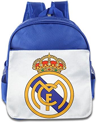 WXIANGL Kid's Real Madrid Club Logo School Backpacks/Bags For Unisex RoyalBlue
