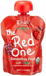 Ella's Kitchen Organic Smoothie Fruits, The Red One, 3-Ounce Pouches (Pack of  7)
