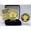 24kt Gold Super Bowl XX flip coin