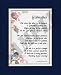 "Godmother" Touching 8x10 Poem, Double-matted In Navy/White And Enhanced With Watercolor Graphics.
