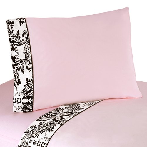 4pc Queen Sheet Set for Pink and Black Sophia Bedding Collection by Sweet Jojo Designs 4pc Queen Sheet Set for Pink and Black Sophia Bedding Collection by Sweet Jojo Designs